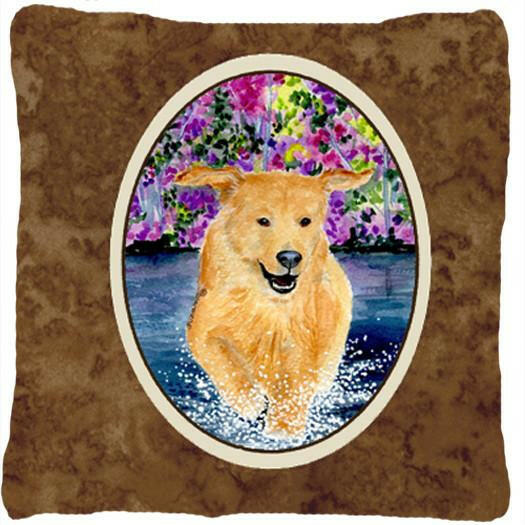 Golden Retriever Decorative   Canvas Fabric Pillow