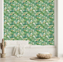Modish Green Leaves Wallpaper Chic