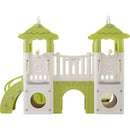8-1 Toddler Climber and Slide Set,Kids Slide for Toddlers Age 1+, Kids Playground Climber Freestanding Slide Playset with Basketball Hoop, Play Combination for Babies,Indoor& Outdoor