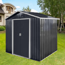 Metal garden sheds 7ftx4.3ft outdoor storage sheds Coal Grey with window