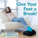 Ergonomic Under Desk Foot Rest Memory Foam Black Adjustable
