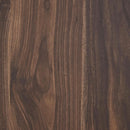 Queen Panel Platform Bed Dark Brown Walnut Storage