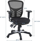 Articulate Ergonomic Mesh Office Chair Black Lumbar Support