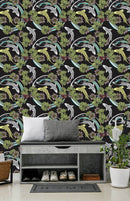 Flowers and Fishes Wallpaper