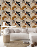 Tropical Vintage Leaves Wallpaper