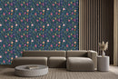 Dark Green Floral Wallpaper