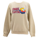 Crane Capital Crewneck | Cream | Double Play Apparel & Engraving LLC