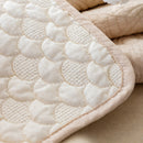 Cotton Quilted Sofa Cover, Non-Slip Couch Protector Fits Backrest, Seat & Armrest