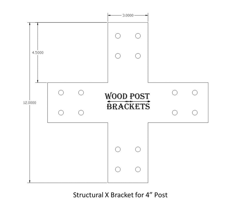 Industrial Style Brackets for 4x4 Dimensional Lumber