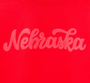 Nebraska Husker Puff Crewneck Sweatshirt | Red | Double Play Apparel & Engraving LLC