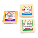 Bold and Savory Cheese Bundle Trio | Harvest Moon, New York Cheddar & Horseradish | Jisa's Farmstead Cheese
