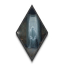 Dark academia spirit seated by window, this Canvas Art Print blends haunted ambiance and Diamond Shaped Art for Halloween gothic interiors