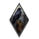 The Raven, Cool Halloween Art, Canvas Textured Print, Dark Wall Art, Dark Academia, Goth Art, Hallowen Wall Decoration
