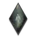 Spooky Season Halloween Decor, Ghost In The Forest, Dark Victorian Oil Painting Print, Diamoned Shaped Canvas Art Print