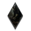 Diamond Shaped Art Ferocious Werewolf Canvas Embossed Print, Gothic Halloween Wall Decor, Dark Academia Creature Horror Painting