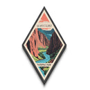 Black Canyon of the Gunnison Diamond Shaped Travel Poster Canvas Art Print, Canvas Wall Art, Travel Gift, Colorado Travel Art