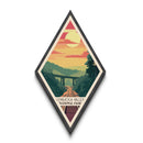Cuyahoga Valley National Park Diamond Shaped Travel Poster Canvas Art Print, Canvas Wall Art, Travel Gift, Ohio Travel Art