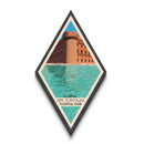 Dry Tortugas National Park Travel Poster Canvas Texture Print, Travel Decor Art, Midcentury Modern Retro Decor Florida Travel Art