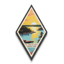 Voyageurs National Park Diamond Shaped Travel Poster Canvas Art Print, Canvas Wall Art, Travel Gift, Minnesota Travel Art