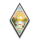 Voyageurs National Park Diamond Shaped Travel Poster Canvas Artwork Print, Canvas Wall Art, Travel Gift, Minnesota Travel Art
