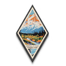 Wrangell-St. Elias National Park Diamond Formed Travel Print Wall Art Art Print, Canvas Wall Art, Travel Gift, Alaska Travel Art