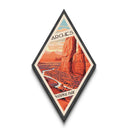 Retro Arches National Park Travel Print Wall Art Texture Print, Travel Decor Art, Midcentury Modern Decor Utah Travel Art