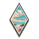 Biscayne National Park Diamond-Shaped Adventure Poster Canvas Art Print, Canvas Wall Art, Travel Present, Florida Travel Art