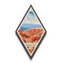 Bryce Canyon National Park Diamond Shaped Travel Poster Canvas Art Print, Canvas Wall Art, Travel Gift, Utah Travel Art