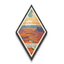 Canyonlands National Park Diamond Shaped Travel Poster Canvas Art Print, Canvas Wall Art, Travel Gift, Utah Travel Art