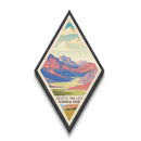 Death Valley National Park Diamond Formed Travel Poster Canvas Artwork Print, Canvas Wall Art, Travel Present, California Travel Art
