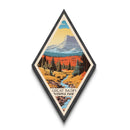 Great Basin National Park Diamond Shaped Travel Poster Canvas Art Print, Canvas Wall Art, Travel Gift, Nevada Travel Art