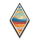 Great Sand Dunes National Park Diamond Shaped Travel Poster Canvas Art Print, Canvas Wall Art, Travel Gift, Colorado Travel Art