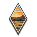 Guadalupe Mountains National Park Diamond Formed Travel Poster Wall Artwork Art Print, Canvas Wall Art, Travel Gift, Texas Travel Art