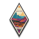 Guadalupe Mountains National Park Diamond Shaped Travel Poster Wall Art Artwork Print, Canvas Wall Art, Travel Present, Texas Travel Art