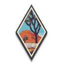 Joshua Tree National Park Diamond Shaped Travel Poster Canvas Art Print, Canvas Wall Art, Travel Gift, California Travel Art