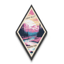 Kobuk Valley National Park Diamond Shaped Travel Poster Canvas Art Print, Canvas Wall Art, Travel Gift, Alaska Travel Art