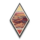 Petrified Forest National Park Diamond Shaped Travel Poster Canvas Art Print, Canvas Wall Art, Travel Gift, Arizona Travel Art