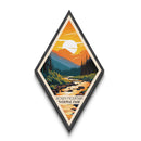 Rocky Mountain National Park Diamond Shaped Travel Poster Canvas Art Print, Canvas Wall Art, Travel Gift, Colorado Travel Art
