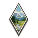 Rocky Mountain National Park Diamond Formed Adventure Poster Wall Art Art Print, Canvas Wall Art, Travel Gift, Colorado Travel Art