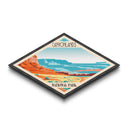 Canyonlands National Park Diamond Shaped Travel Poster Art Canvas Art Print, Canvas Wall Art, Travel Gift, Utah Travel Art