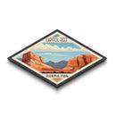 Capitol Reef National Park Diamond Shaped Travel Poster Art Canvas Art Print, Canvas Wall Art, Travel Gift, Utah Travel Art