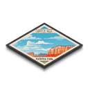 Capitol Reef National Park Diamond Shaped Travel Print Art Wall Art Art Print, Canvas Wall Art, Travel Gift, Utah Travel Art