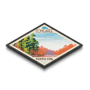 Congaree National Park Diamond Shaped Travel Poster Art Canvas Art Print, Canvas Wall Art, Travel Gift, South Carolina Travel Art