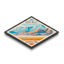 Death Valley National Park Diamond Shaped Travel Poster Art Canvas Art Print, Canvas Wall Art, Travel Gift, California Travel Art