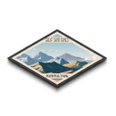 Great Sand Dunes National Park Diamond Shaped Travel Print Art Canvas Art Print, Canvas Wall Art, Travel Gift, Colorado Travel Art