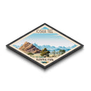 Joshua Tree National Park Diamond Shaped Travel Poster Art Canvas Art Print, Canvas Wall Art, Travel Gift, California Travel Art