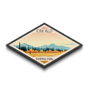 Kobuk Valley National Park Diamond Shaped Travel Poster Art Canvas Art Print, Canvas Wall Art, Travel Gift, Alaska Travel Art