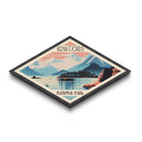 Retro Kenai Fjords National Park Travel Poster Artwork Wall Art Texture Print, Travel Decor Art, Midcentury Modern Decor Alaska Travel Art