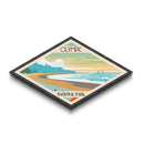 Olympic National Park Diamond Shaped Travel Poster Art Canvas Art Print, Canvas Wall Art, Travel Gift, Washington Travel Art