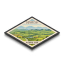 Shenandoah National Park Diamond Shaped Travel Poster Artwork Wall Art Art Print, Canvas Wall Art, Travel Gift, Virginia Travel Art